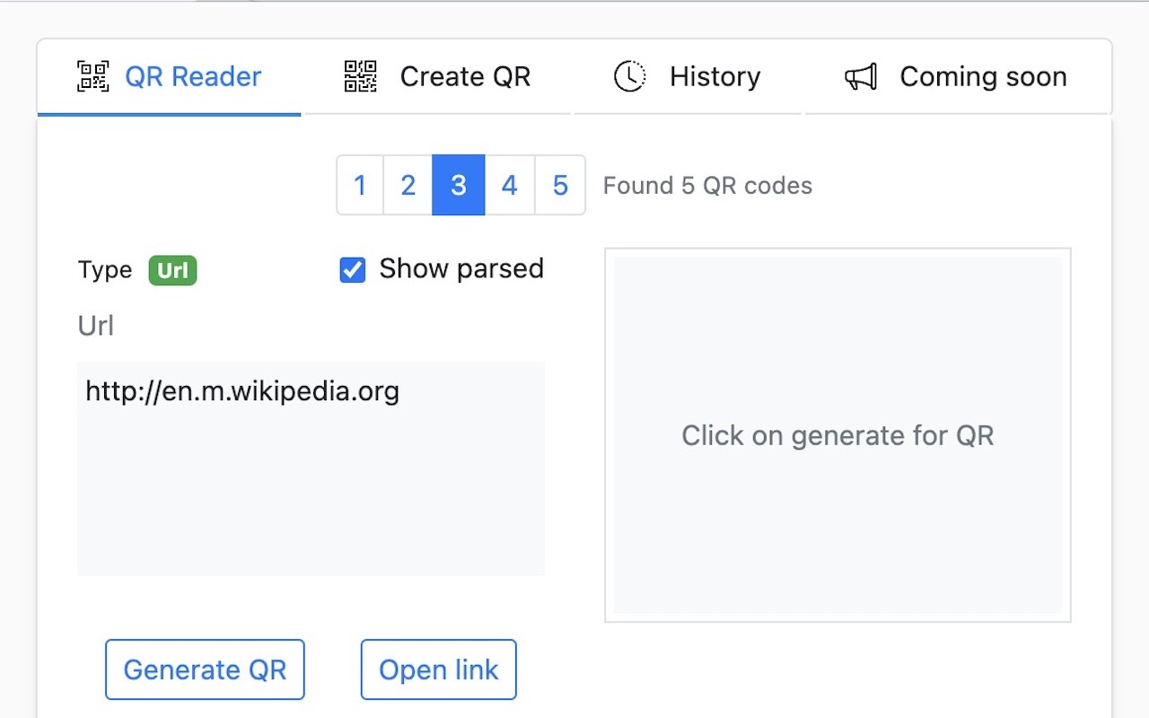 QR Code Reader screenshot