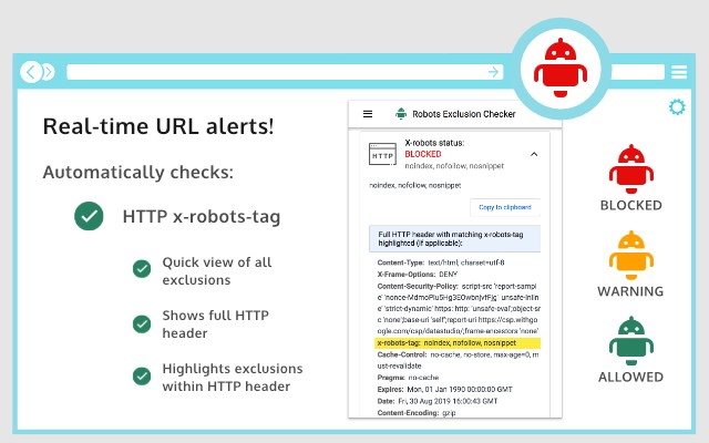 Robots Exclusion Checker screenshot
