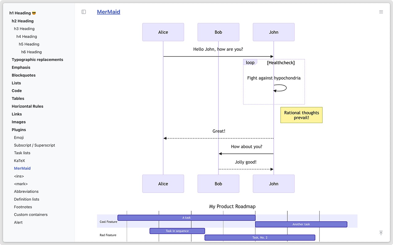 Markdown Reader screenshot