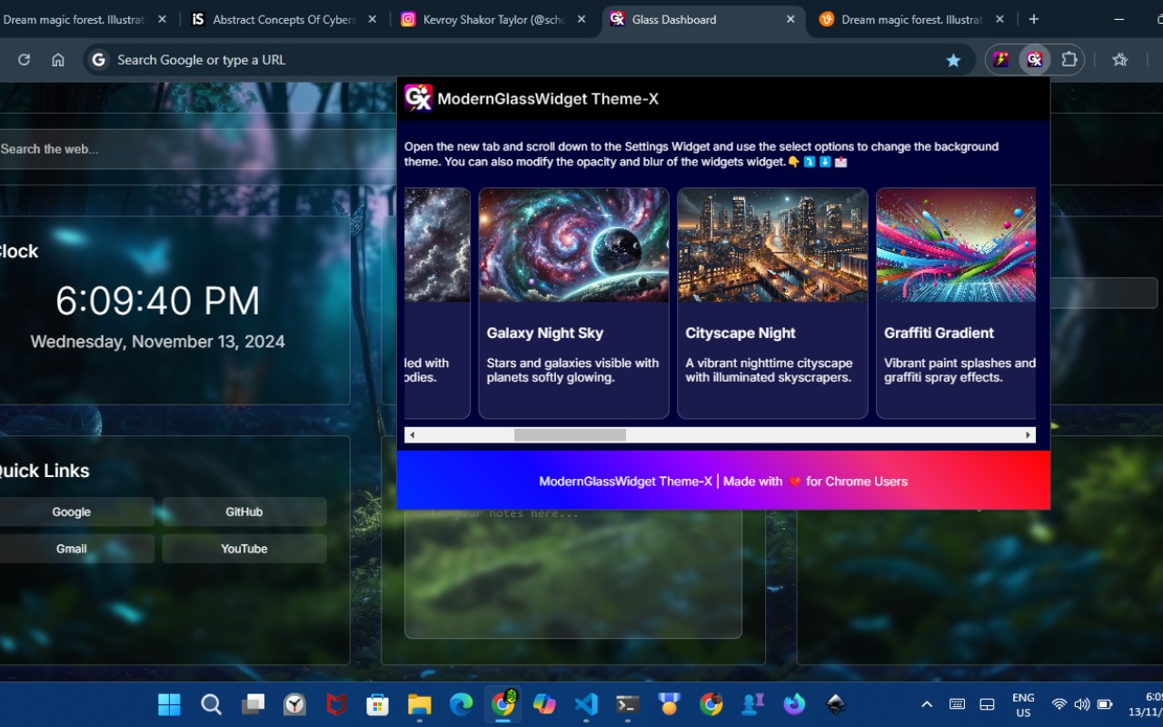 Modern Glass Widget Theme-X Evolution screenshot