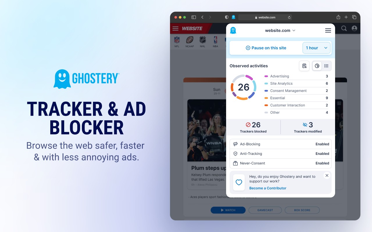 Ghostery AdBlocker for Privacy screenshot