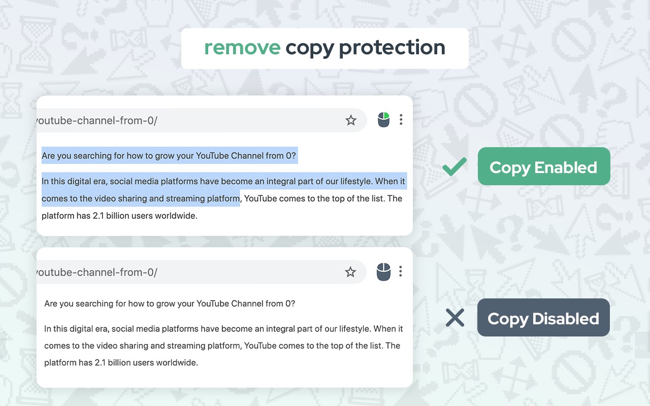 Allow Copy - Select & Enable Right Click screenshot