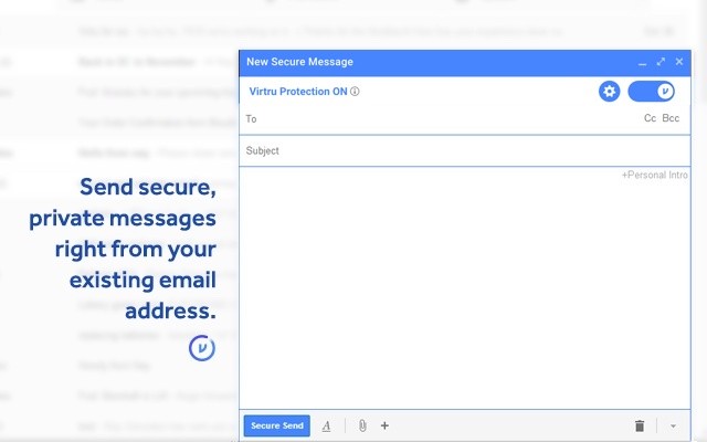 Virtru Email Protection screenshot