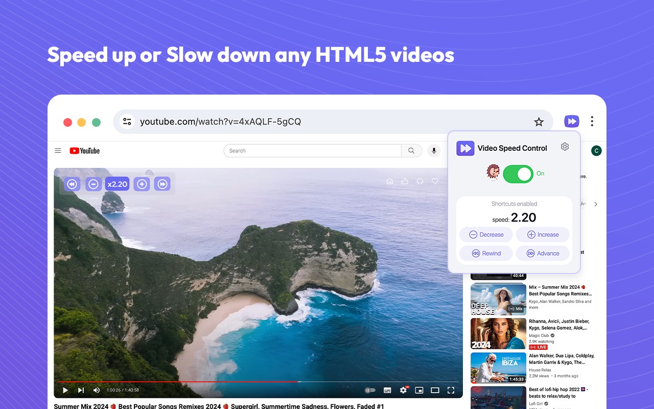 Video Speed Controller - video manager screenshot