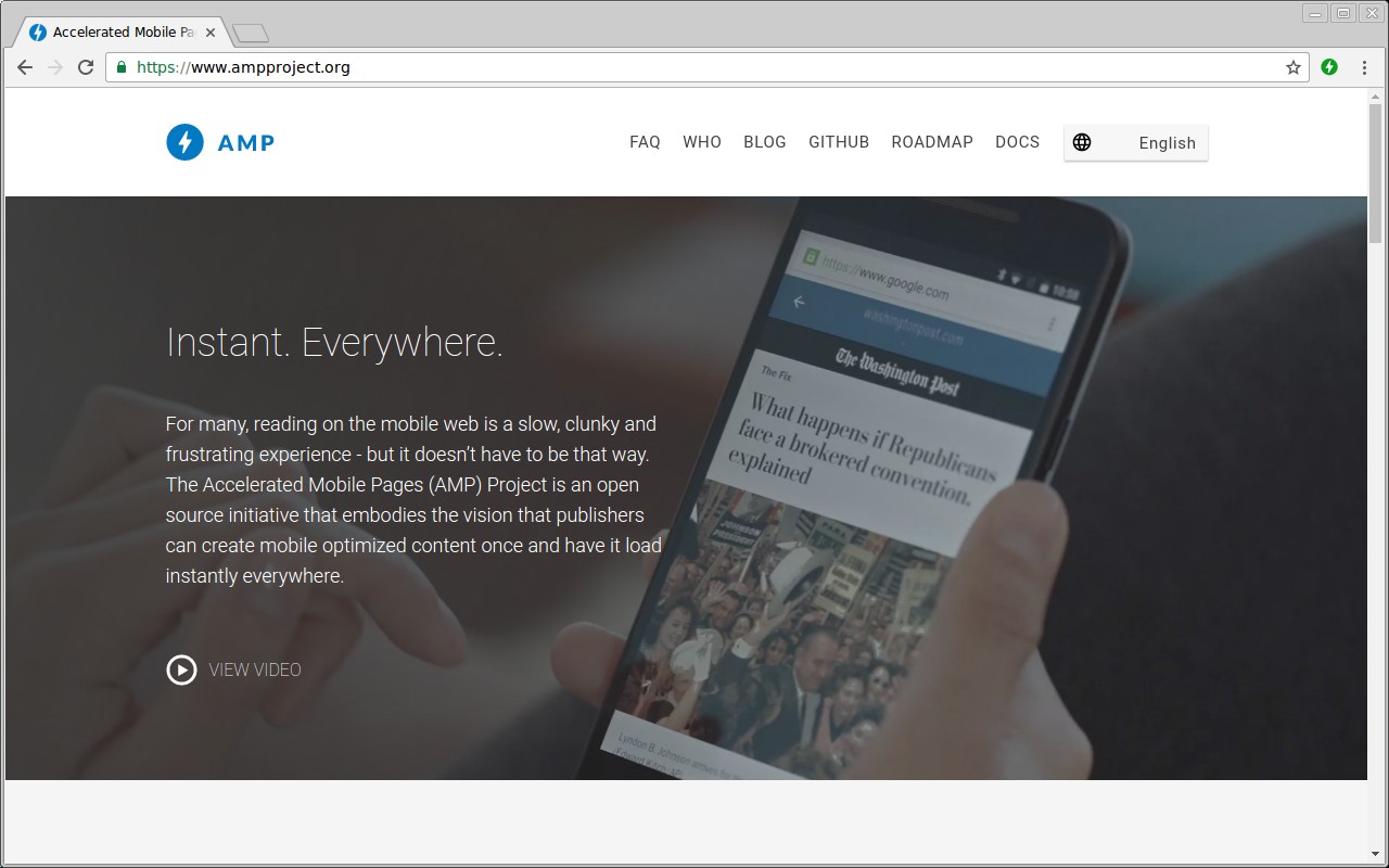 AMP Validator screenshot