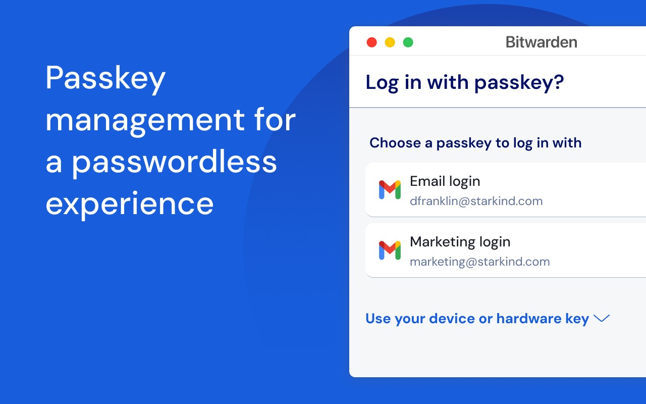 Bitwarden Password Manager screenshot