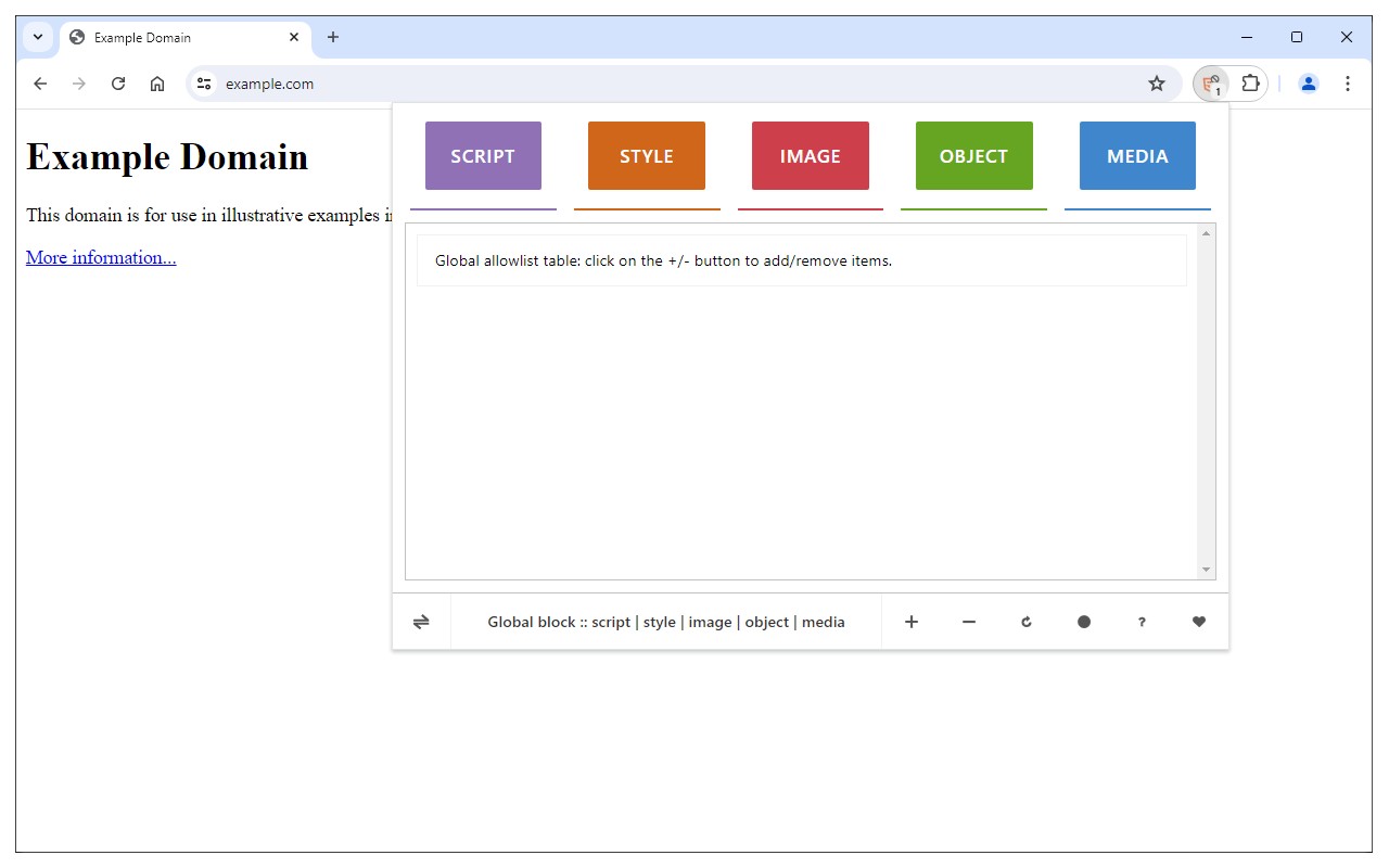 HTML Content Blocker screenshot