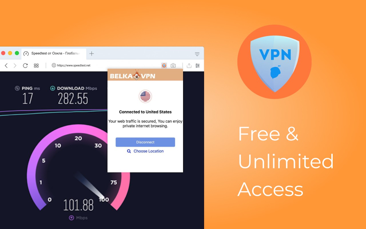 BelkaVPN is VPN, Proxy to Unblock any sites screenshot