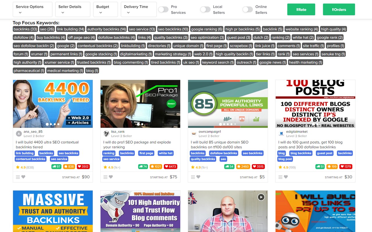 Fiverr Quick View screenshot