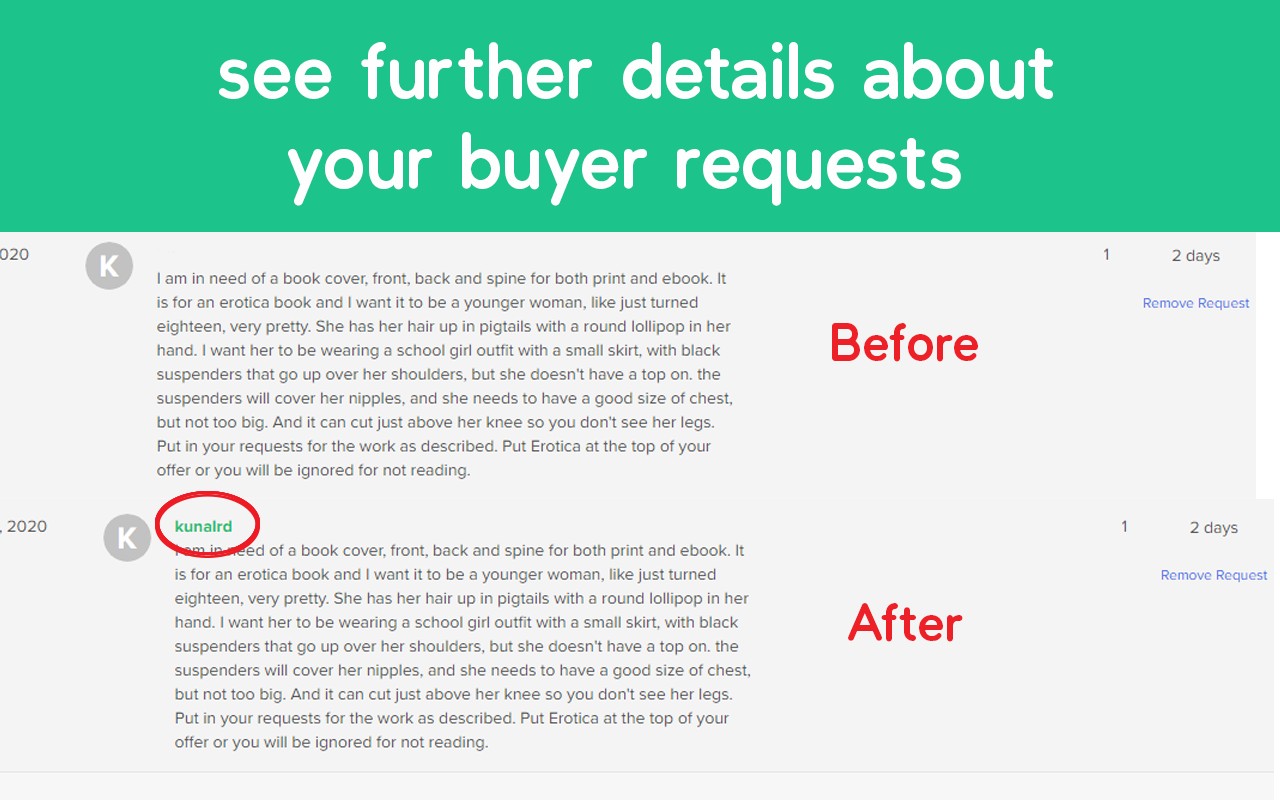 Fiverr Quick View screenshot