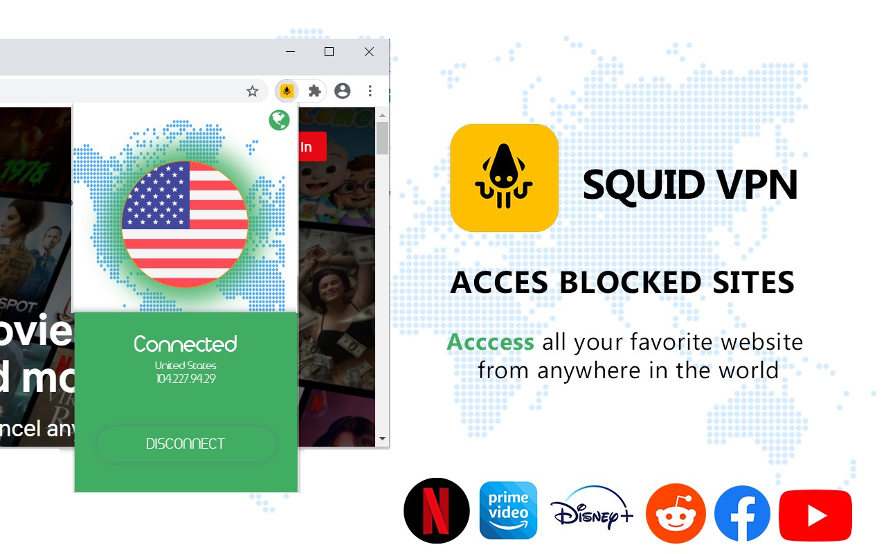 Squid VPN - Hotspot VPN & Private Browser screenshot