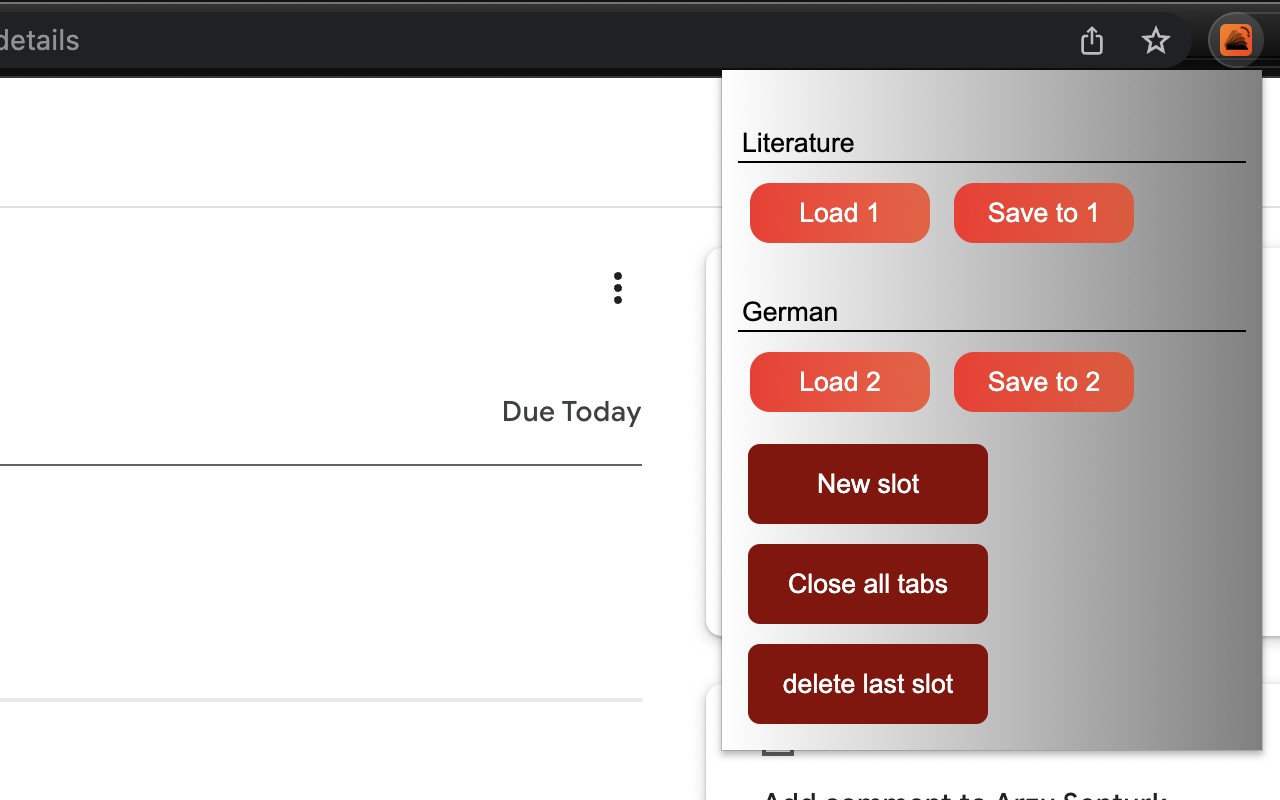 KeepMyTabs screenshot