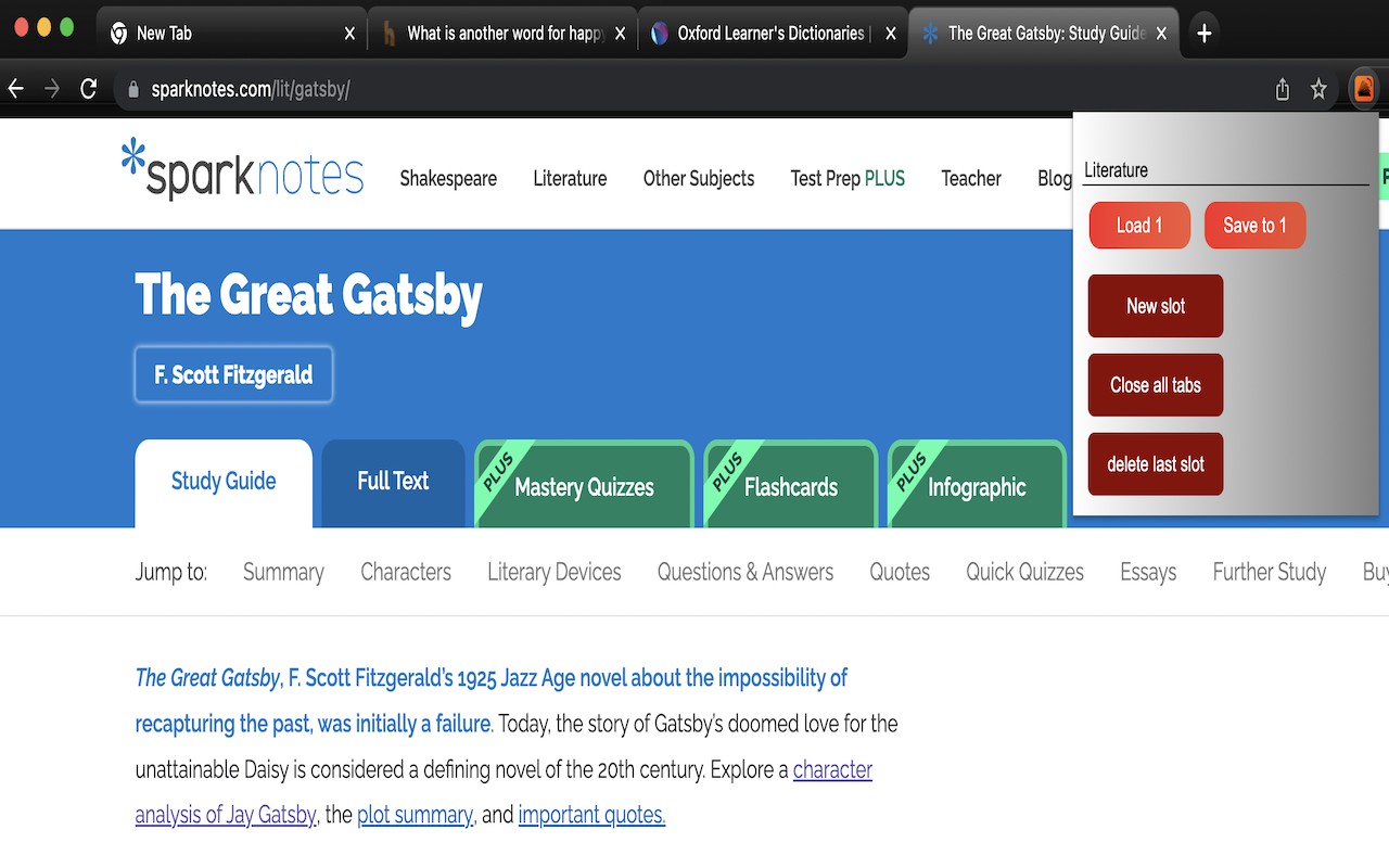 KeepMyTabs screenshot