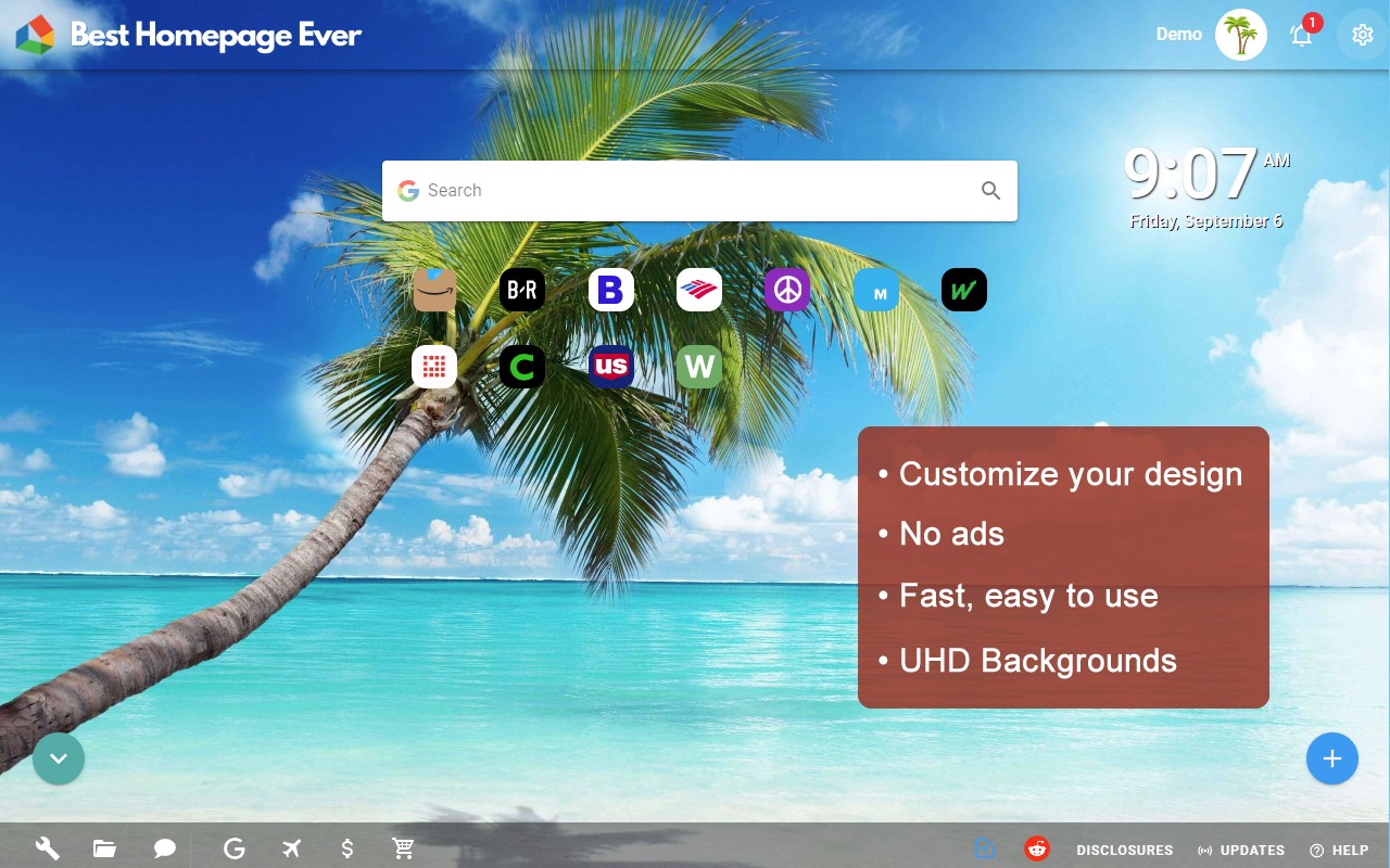 Best Homepage Ever: Custom New Tab Launcher screenshot