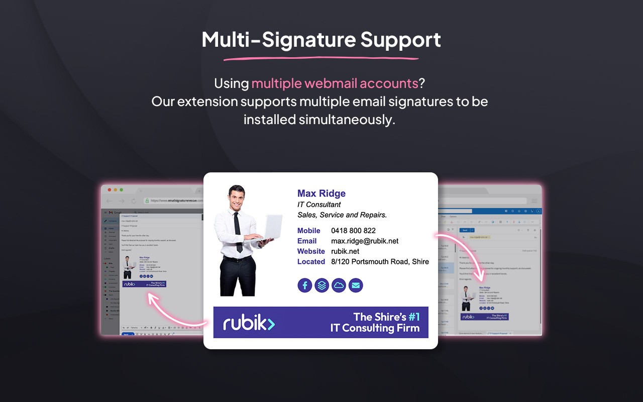Email Signature Rescue - Browser Extension screenshot