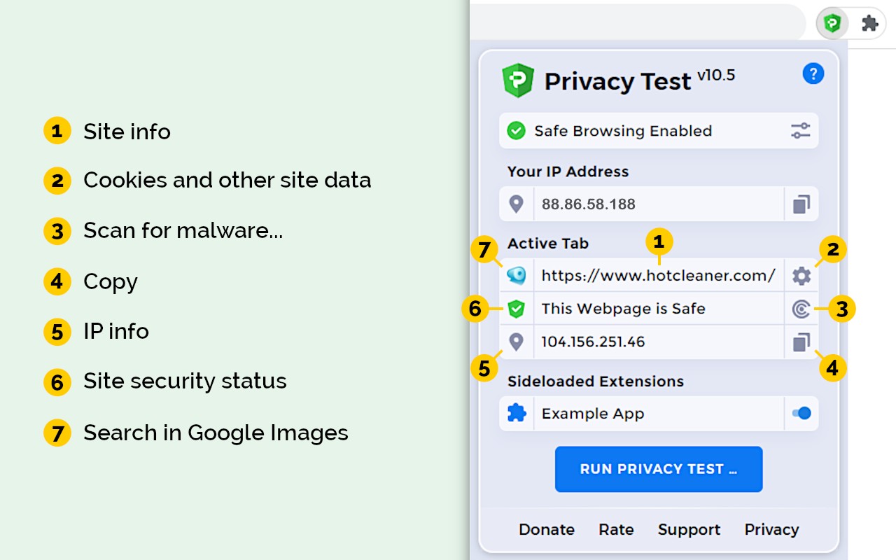 Privacy Test screenshot