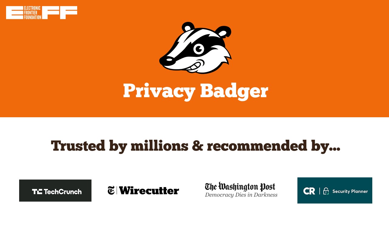 Privacy Badger screenshot