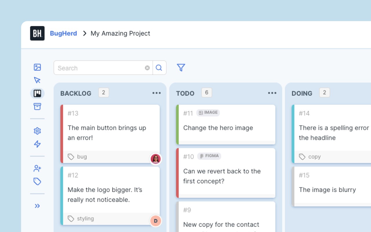 BugHerd: Visual Feedback & Bug Tracking Tool screenshot